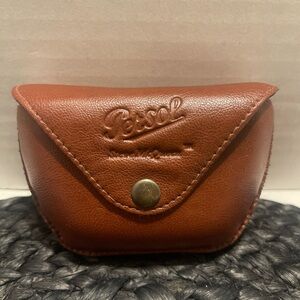 Steve McQueen Persol Tan-Brown Leather Eyewear Pouch